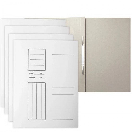 Dosar Plic A4 Din Carton Officemania, Culoare Alb, Gramaj Carton 235 Gr/m2