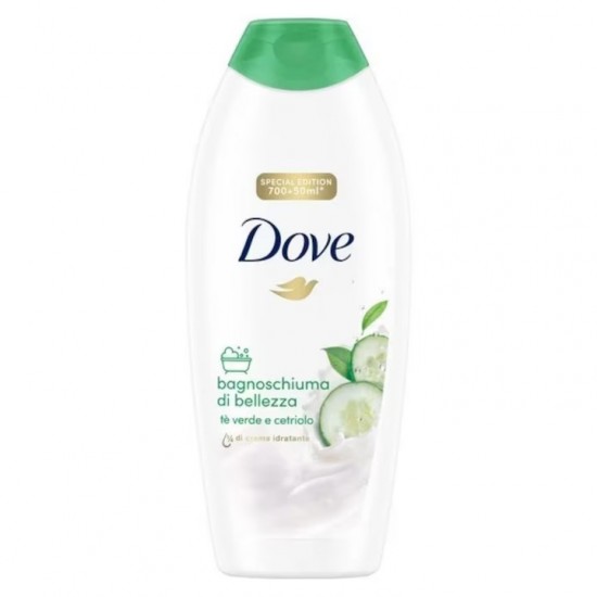 Gel de Dus DOVE Rinfrescante cu Castravete și Ceai Verde, Cantitate 750 ml