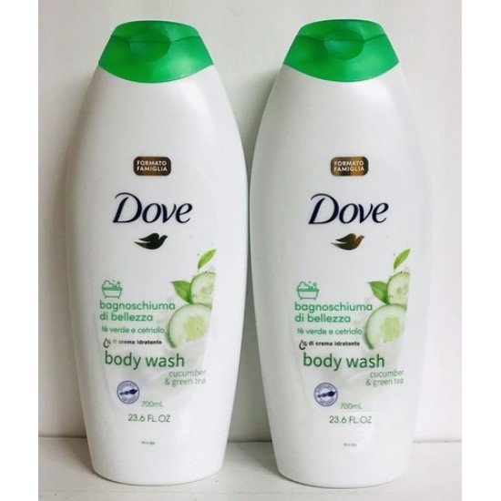 Gel de Dus DOVE Rinfrescante cu Castravete și Ceai Verde, Cantitate 750 ml