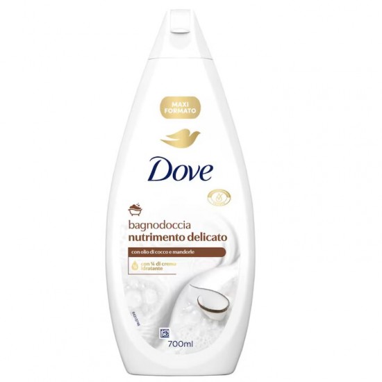 Spumant Dove Nutrimento Delicato Cu Cocos Si Migdale, Cantitate 700 Ml
