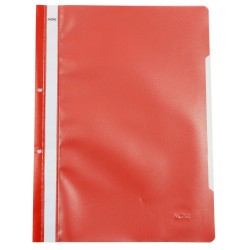 Dosar A4 Plastic NOKI Rosu cu Sina si Perforatii - Mapa Arhivare