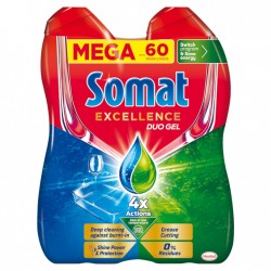 Detergent Lichid Pentru Masina De Spalat Vase Somat Excellence Duo Gel, 60 Spalari