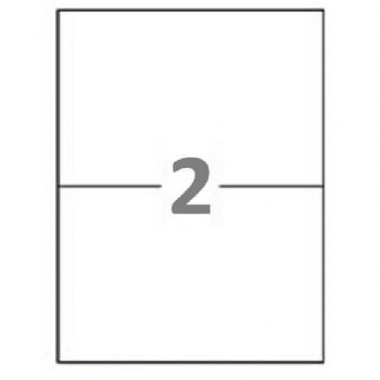 Etichete Autoadezive SOREX Albe in Coala, 2/A4, 210x148.5 mm, Adeziv Permanent