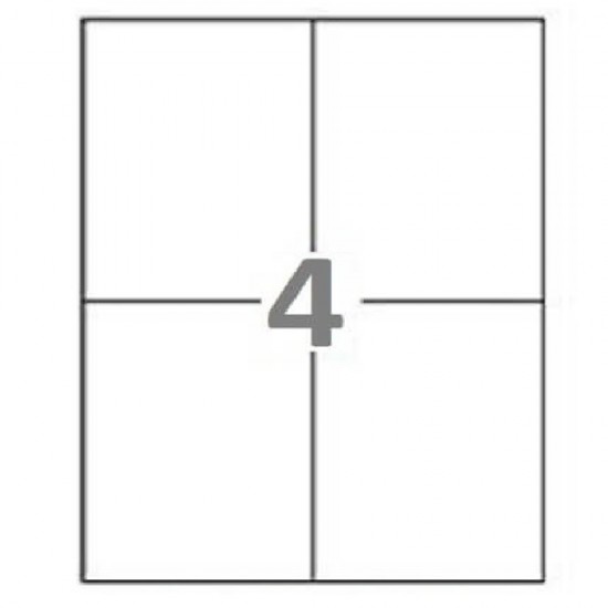 Etichete Autoadezive SOREX Albe in Coala, 4/A4, 105x148 mm, Adeziv Permanent