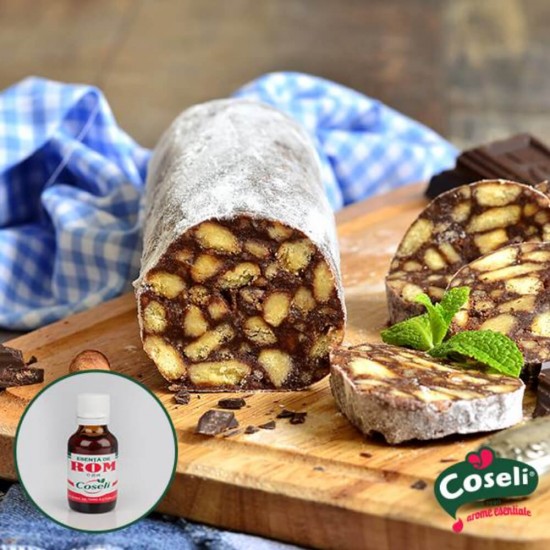 Esenta de Rom Coseli, 25 ml, Esente pentru Prajituri, Esenta de Rom pentru Prajituri, Coseli Esente de Rom, Esenta Rom pentru Deserturi, Esente Sticlute Coseli, Esenta cu Aroma de Rom, Sticluta cu Esenta de Rom