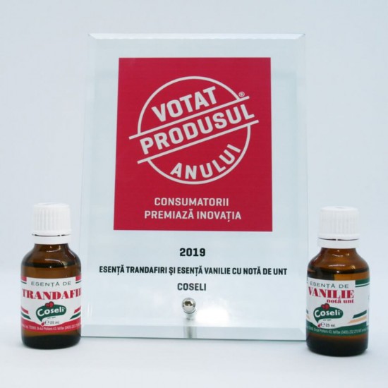 Esenta de Vanilie cu Nota de Unt Coseli, 25 ml, Esente pentru Prajituri, Esenta de Vanilie pentru Prajituri, Coseli Esente de Vanilie cu Nota de Unt, Esenta Vanilie pentru Deserturi, Esenta cu Aroma de Vanilie, Sticluta cu Esenta de Vanilie