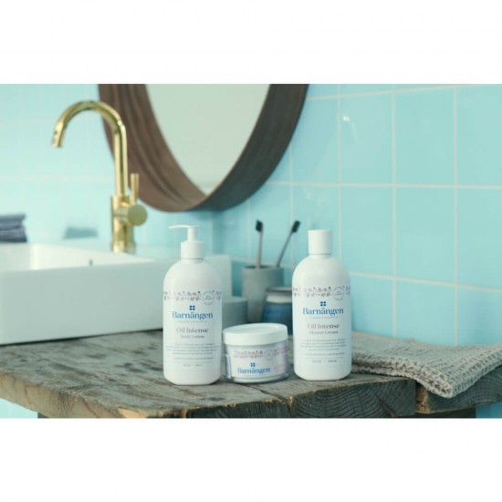 Crema Dus BARNANGEN Oil Intense 400 ml, Piele Foarte Uscata, Vegan, Crema pentru Dus Vegana, Lotiune pentru Dus, Emulsie Vegana pentru Dus, Crema de Dus pentru Femei, Crema de Dus Hidratanta, Geluri pentru Dus, Gel de Dus Dama, Creme pentru Dus