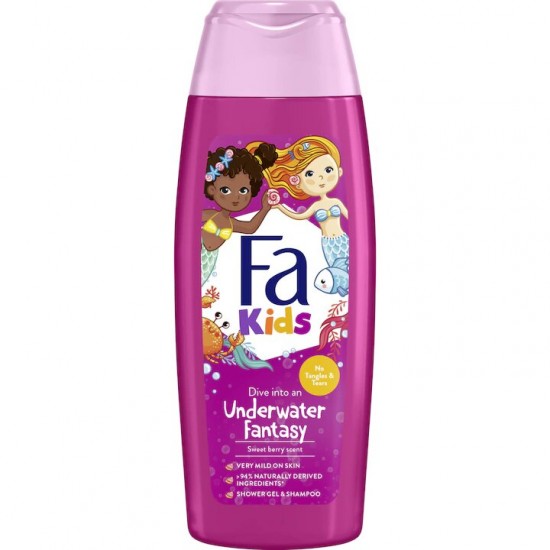 Gel de Dus FA Kids Mermaid, 250 ml, Gel de Dus Copii, Gel de Dus pentru Copii, Gel de Dus Copii FA, Gel de Dus FA, Gel Dus Copii Natural