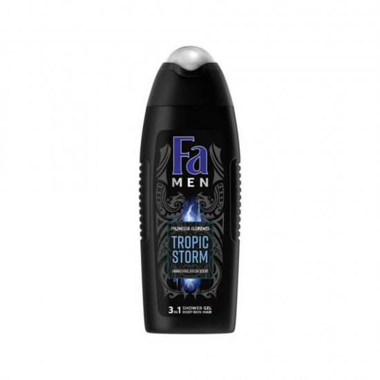 Gel de Dus FA Men Polynesia Elements Tropical Storm 3 in 1, Parfum Fresh, 400 ml, Gel de Dus, Gel de Dus Barbati, Gel de Dus pentru Barbati, Gel de Dus Men Polynesia Elements Tropical Storm