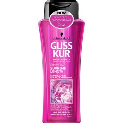 Sampon SCHWARZKOPF Gliss Supreme Length, 250 ml, Pentru Par Degradat, Sampon pentru Par, Sampon pentru Femei