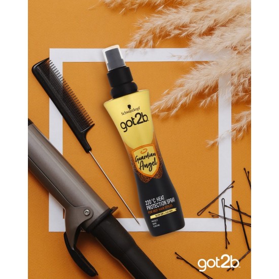Spray GOT2B Guardian Angel, 200 ml, Protectie Termica 220 Â°C, Spray pentru Par, Spray de Par cu Protectie Termica, Spray de Protectie Termica pentru Par, Spray Termic pentru Par, Spray de Protectie Termica,Spray pentru Protectie Termica