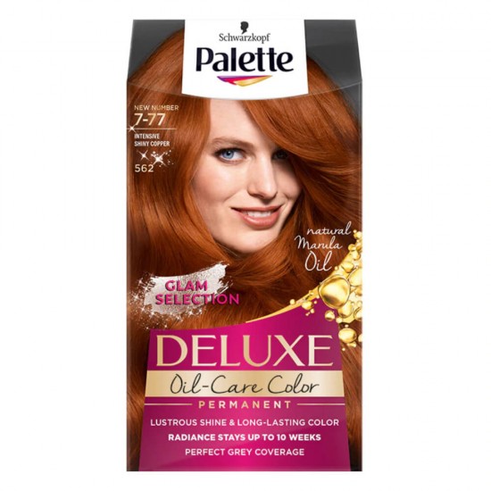 Vopsea de Par Permanenta PALETTE Deluxe 562, Aramiu Intens, 135 ml, Vopsea de Par, Vopsea de Par Permanenta, Vopsea de Par PALETTE, Vopsea de Par PALETTE Deluxe, Vopsea Permanenta Deluxe