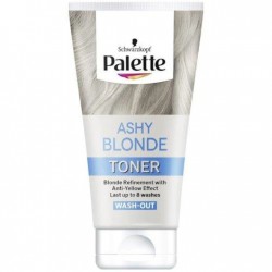 Toner Nuantator Schwarzkopf Palette Blond Cenusiu cu efect Anti-Ingalbenire, 150 ml, Toner pentru Colorarea Parului, Tonere pentru par Palette, Produse pentru Ingrijirea Parului Palette, Toner de Par Schwarzkopf, Tonere de Par Schwarzkopf
