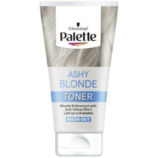 Toner Nuantator Schwarzkopf Palette Blond Cenusiu cu efect Anti-Ingalbenire, 150 ml, Toner pentru Colorarea Parului, Tonere pentru par Palette, Produse pentru Ingrijirea Parului Palette, Toner de Par Schwarzkopf, Tonere de Par Schwarzkopf