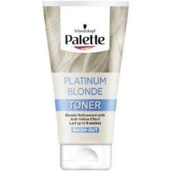 Toner Nuantator Schwarzkopf Palette Blond Platinat cu efect Anti-Ingalbenire, 150 ml, Toner Platinum Blonde, Toner Par Blond, Toner pentru Colorarea Parului, Tonere pentru par Palette, Produse pentru Ingrijirea Parului Palette, Toner de Par Schwarzkopf