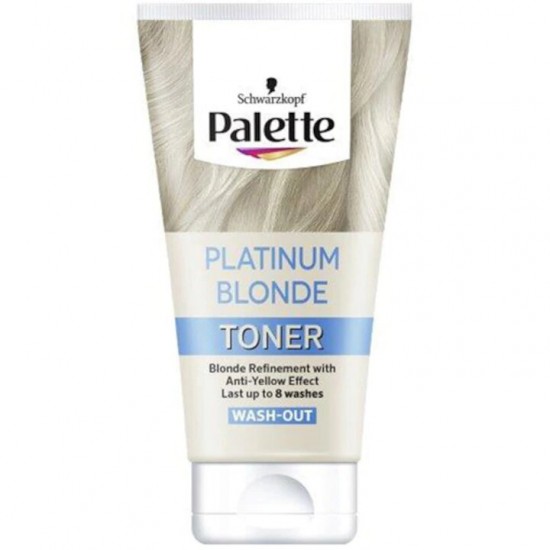 Toner Nuantator Schwarzkopf Palette Blond Platinat cu efect Anti-Ingalbenire, 150 ml, Toner Platinum Blonde, Toner Par Blond, Toner pentru Colorarea Parului, Tonere pentru par Palette, Produse pentru Ingrijirea Parului Palette, Toner de Par Schwarzkopf