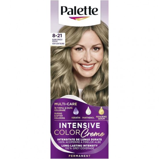 Vopsea De Par Permanenta Palette Intensive Color Cream Blond Cenusiu Deschis, 8-21, 110 Ml