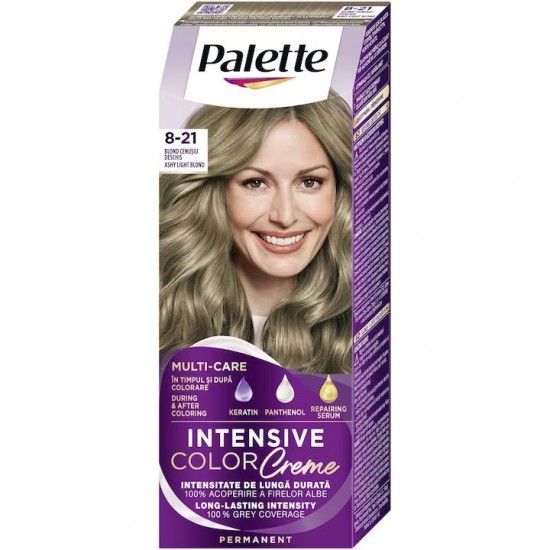 Vopsea De Par Permanenta Palette Intensive Color Cream Blond Cenusiu Deschis, 8-21, 110 Ml