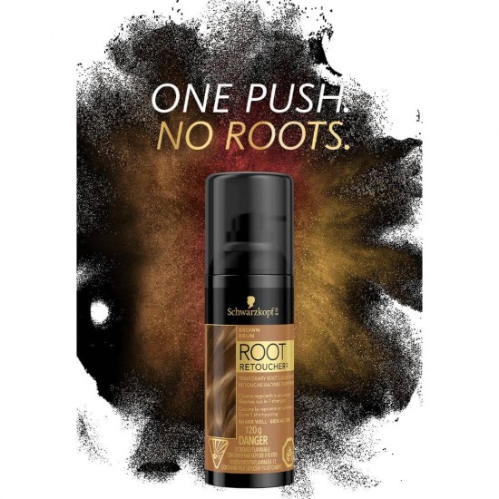 Spray SYOSS Vopsirea Temporara a Radacinilor, Saten, 120 ml, Syoss Root Retoucher Brown, Spray Colorant pentru Radacinile Parului, Vopsire Radacini Par, Spray pentru Radacina Parului Syoss Schwarzkopf