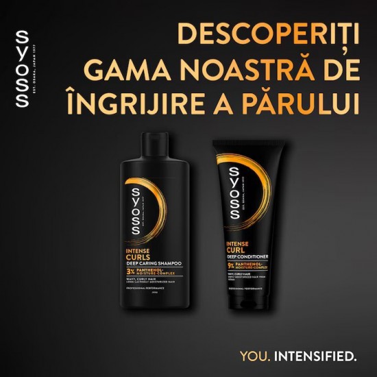 Sampon Syoss Intense Curls and Waves pentru Par Ondulat, 440 ml