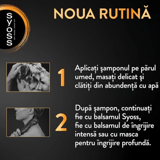 Sampon Syoss Intense Curls and Waves pentru Par Ondulat, 440 ml