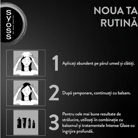 Sampon Syoss Intense Glaze, pentru par Mat și Uscat, 440 ml