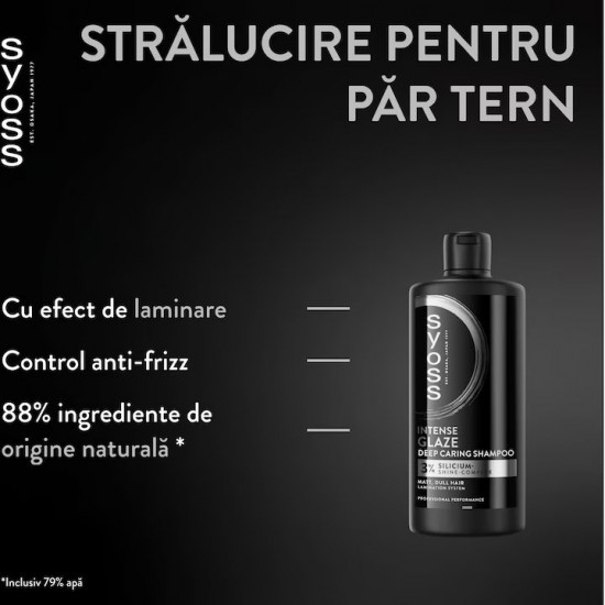 Sampon Syoss Intense Glaze, pentru par Mat și Uscat, 440 ml