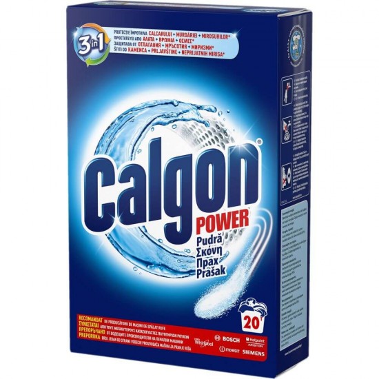 Pudra Anticalcar CALGON 3in1 Protect and Clean, 1 Kg, Detergent Pudra CALGON pentru Masina de Spalat, Detergent Pudra Impotriva Depunerilor de Calcar, Solutii Anticalcar, CALGON Anticalcar