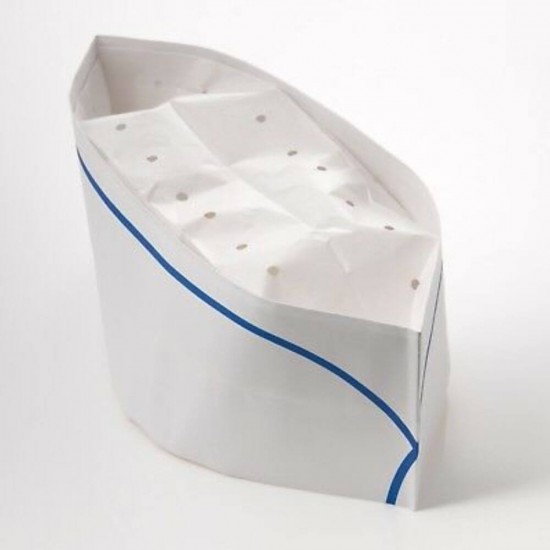 Boneta Bucatar, Marime Ajustabila, 100 Buc/Set, din Hartie Alba, Bonete Bucatar de Unica Folosinta, Boneta Tip Bucatar din Hartie, Boneta de Unica Folosinta Tip Bucatar, Bonete Bucatar din Hartie