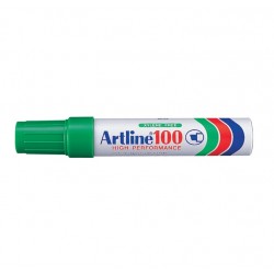 Permanent Marker Artline 100, Corp Metalic, Varf Tesit 7.5-12.0mm - Verde