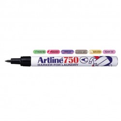 Marker Artline 750, Pentru Textile, Corp Metalic, Varf Rotund 0.7mm - Negru