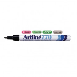 Marker Artline 770, Pentru Pachete Congelate, Corp Metalic, Varf Rotund 1.0mm - Negru