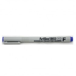 Ohp Non-permanent Marker Artline 803, Varf Fin - 0.5mm - Albastru