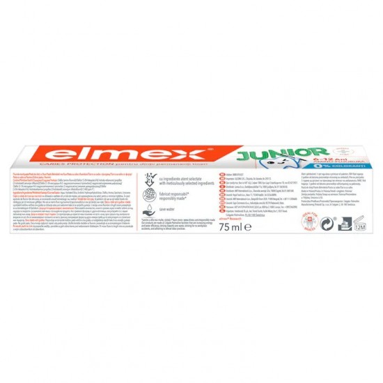 Elmex Pasta De Dinti Junior Caries Protection 6-12 Ani, 75ml