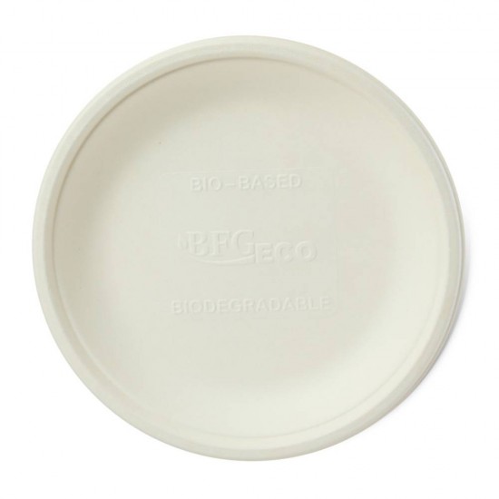 Set 700 Farfurii Plate Biodegradabile 17 cm din Fibra Lemnoasa, Dimensiune 170x15 mm