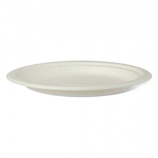 Set 500 Farfurii Plate Biodegradabile 23 cm din Fibra Lemnoasa, Dimensiune 230x20 mm