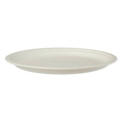 Set 400 Farfurii Plate Biodegradabile 26 cm din Fibra Lemnoasa, Dimensiune 260x20 mm