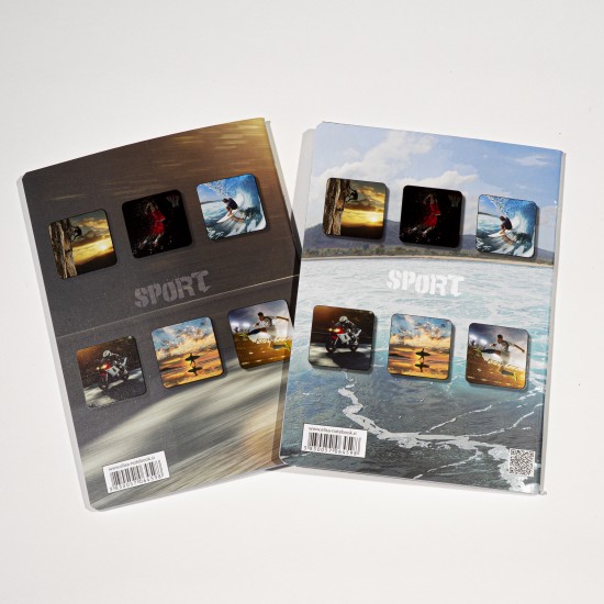 Caiet A5, 48 File, 80gsm, Coperta Carton 300gsm, Design Sports - Dictando