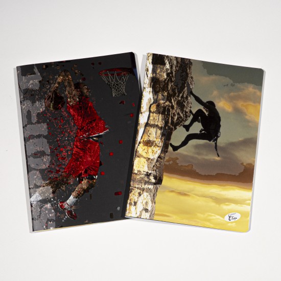 Caiet A5, 48 File, 80gsm, Coperta Carton 300gsm, Design Sports - Matematica