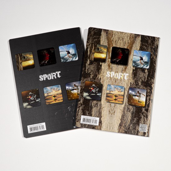 Caiet A5, 48 File, 80gsm, Coperta Carton 300gsm, Design Sports - Matematica