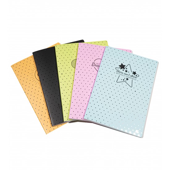 Caiet A5, 48 File, 80gsm, Coperta Carton 300gsm, Design Dots - Dictando