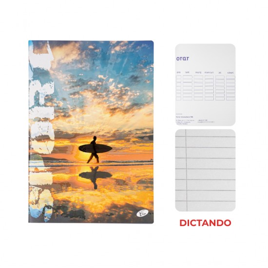 Caiet A4, 60 File, 80gsm, Coperta Carton 300gsm, Design Sports - Dictando