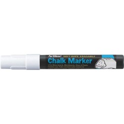 Marker Cu Creta Artline, Pentru Table De Scris, Varf 4.0mm - Alb