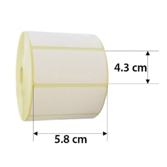 Etichete Termice Autoadezive 58x43 mm, 1000 Etichete/Rola, Autocolant Termo Eco, Etichete, Etichete Termice, Etichete Autoadezive, Etichete Termice Autocolante, Etichete Termice Eco, Etichete Termice Adezive
