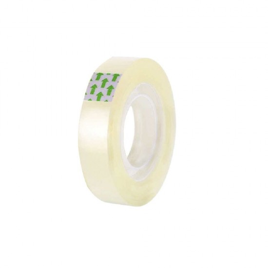 Banda Adeziva Transparenta EVOffice, Dimensiune 12mm x 33m - Scotch pentru Birou
