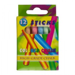 Creta Colorata Rotunda, 12 Buc/Set - Creta Scolara