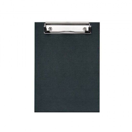 Clipboard EVOffice A5 din Carton Plastifiat Simplu, Culoare Neagra - Mapa Documente
