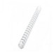 Inele din Plastic pentru Indosariere EVOffice, Dimensiune 38 mm, Capacitate 350 Coli, 50 Buc/Bax, Culoare Alb, Spirale din Plastic de Legat