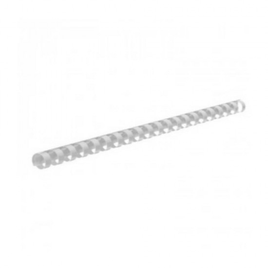 Inele din Plastic pentru Indosariere EVOffice, Dimensiune 45 mm, Capacitate 440 Coli, 50 Buc/Bax, Culoare Alb, Spirale din Plastic de Legat