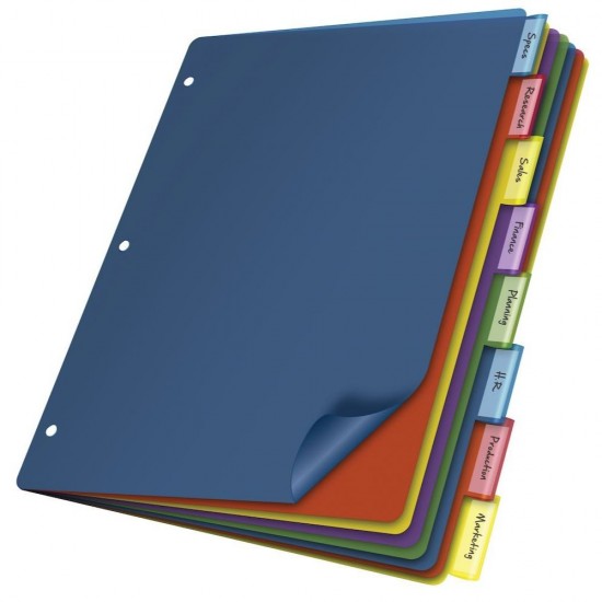 Index din Carton EVOffice Calendaristic, Format A4, Notat Ianuarie-Decembrie, Despartitoare din Carton, Indecsi Bibliorafturi - Separatoare din Carton